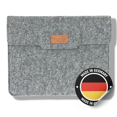 CATHAstories Hülle für iPad Pro 11 Zoll (4.Gen) iPad Air (5.Gen) iPad (9./10.Gen) Tasche, Case aus nachhaltigem Filz. Farbe Stonegrey. Auch für iPad MIT Apple Backcase. Made in Germany von CATHAstories