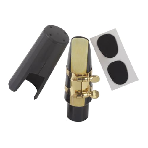 CATIEBYE 1 Set Saxophon-mundstück-kit: Saxophon-ersatzteile Mit Ligaturkappe Und Polstern Für Präzise Passform Und Guten von CATIEBYE