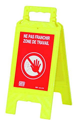 Warnschild aus Polypropylen „Ne pas Franchir“ Arbeitsbereich 600 x 275 x 23 mm von CATU