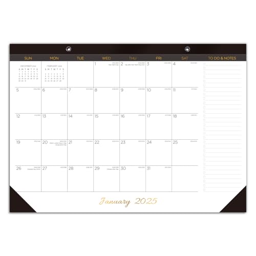 Tischkalender 2025, 12 Monate von Januar 2025 bis Dezember 2025, 43,2 x 30,5 cm, großer monatlicher Schreibtischunterlage, Kalender für Planung und Organisation, Desktop-/Wandkalender für Zuhause, Tischkalender 2025, 12 Monate von Januar 2025 bis Dezember 2025, 43,2 x 30,5 cm, großer monatlicher Schreibtischunterlage, Kalender für Planung und Organisation, Desktop-/Wandkalender für Zuhause, von CATZORG