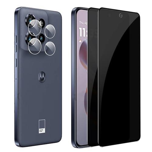 CAUHENYEE 2 Stück Sichtschutz für Motorola Edge 50 Neo mit 2 Stück Kameraschutz, Anti-Spähen Panzer Schutz Glas, HD Schutzfolie, 9H Härte, Anti-Kratzer CAUHENYEE 2 Stück Sichtschutz für Motorola Edge 50 Neo mit 2 Stück Kameraschutz, Anti-Spähen Panzer Schutz Glas, HD Schutzfolie, 9H Härte, Anti-Kratzer von CAUHENYEE
