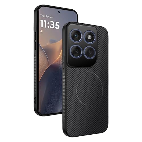 CAUHENYEE Hülle für Motorola Edge 60 Fusion/Edge 60/60S/60 Pro Case, [3-Fach Schutz] Stoßfest, Schockabsorbierend, Kameralinsenschutz – Magnetisch Hülle für Motorola Edge 60 Fusion,Kohlefaser von CAUHENYEE