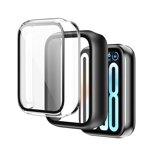 CAUHENYEE Schutzhülle für Xiaomi Smart Band 9 Pro, vollständige Abdeckung, Transparent + Schwarze Schutzhülle, Stoßfest, Kratzfest, 2er-Pack CAUHENYEE Schutzhülle für Xiaomi Smart Band 9 Pro, vollständige Abdeckung, Transparent + Schwarze Schutzhülle, Stoßfest, Kratzfest, 2er-Pack von CAUHENYEE