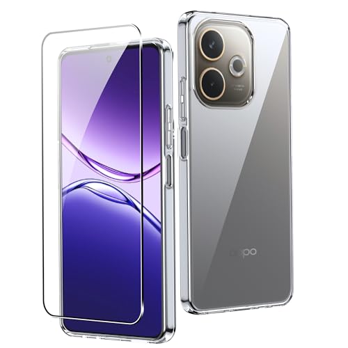 CAUHENYEE Transpanrent Handyhülle für Oppo A5 Pro Hülle, mit 1-PC Displayschutz aus gehärtetem Glas, Dünne und Weiche, Klare TPU-Hülle, Kratzfeste, Stoßfeste Hülle CAUHENYEE Transpanrent Handyhülle für Oppo A5 Pro Hülle, mit 1-PC Displayschutz aus gehärtetem Glas, Dünne und Weiche, Klare TPU-Hülle, Kratzfeste, Stoßfeste Hülle von CAUHENYEE
