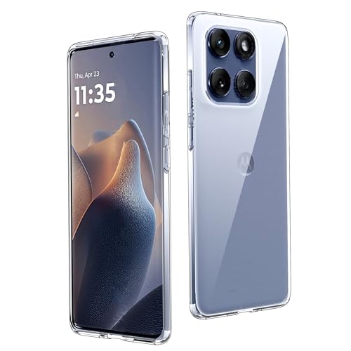 CAUHENYEE Transparente Hülle für Motorola Moto Edge 60 Fusion/Edge 60 Handyhülle, Dünne, Weiche, Transparente TPU-Schutzhülle, Kratzfest, Stoßfest von CAUHENYEE