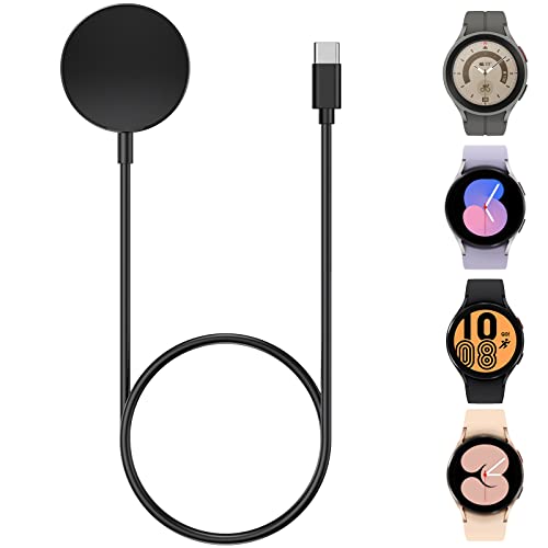 CAVN Ladegerät Kompatibel mit Samsung Galaxy Watch 6/6 Classic /5 Pro / 5/4 /4 Classic / 3 /Active 2 /Active Induktive Ladekabel, Tpy -C Ladestation Schnell Aufladekabel für Galaxy Watch 6 5 4 3 von CAVN