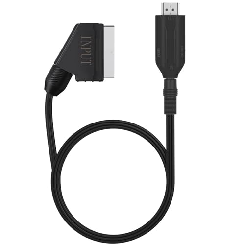 CAVN Scart auf HDMI Konverter, Neuer All-in-One mit SCART-Eingangskabel & HDMI-Ausgangsanschluss HD 1080P Video Audio Adapter, für HDTV STB VHS Xbox PS3 Sky DVD Blu-Ray, 1m Kabel CAVN Scart auf HDMI Konverter, Neuer All-in-One mit SCART-Eingangskabel & HDMI-Ausgangsanschluss HD 1080P Video Audio Adapter, für HDTV STB VHS Xbox PS3 Sky DVD Blu-Ray, 1m Kabel von CAVN