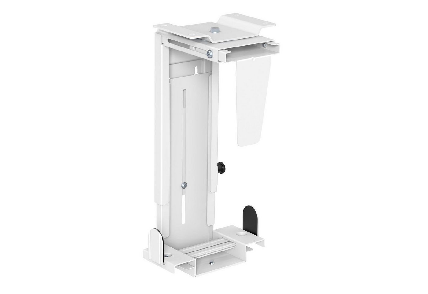 CAVO Desktop PC-Halterung CH-LOCK-360 drehbar um 360° verstellbar Halterung, (mit Diebstahlsicherung, für PC bis 88x516 mm 10 kg, weiß) von CAVO