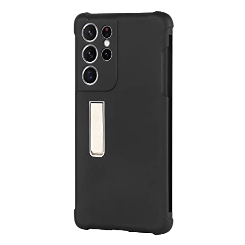 Copmob Silikon Hülle für Samsung Galaxy S21 Ultra 5G,TPU Silikon Bumper Schutzhülle Mit S-Pen Slot Ständer Handyhülle für Samsung Galaxy S21 Ultra 5G - Schwarz von CAVOR