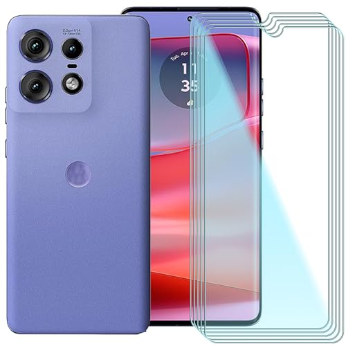 CAXKJE [5 Stück Gehärtetes Schutzfolie für Motorola Edge 60 Pro (6.67 Zoll),9H-Härte,Anti-Bläschen,HD Klar Displayschutzfolie,Anti-Kratzen Gehärtetes Glas Folie von CAXKJE