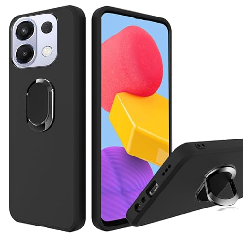 CAXKJE Hülle für Oppo K13 (6.67 Zoll),Schwarz Halterung Silikon Hülle TPU Weich Schutzhülle Kratzfeste Bumper Case,für K13 Stylische Handyhülle - Schwarz von CAXKJE