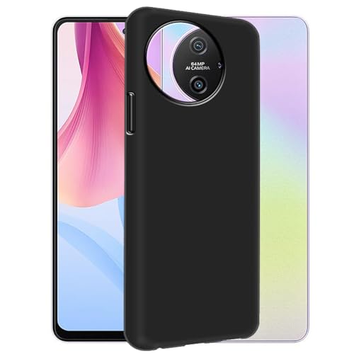 CAXKJE Hülle für TCL 60 (6.70 Zoll),Schwarz Silikon Hülle TPU Weich Ultra-dünne Schutzhülle Kratzfeste Bumper Case,für 60 Stylische Handyhülle - Schwarz von CAXKJE