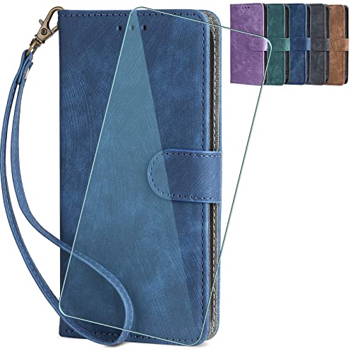 CAXKJE Lederhülle + Gehärtetes Schutzfolie für Fossibot S3,Leder Flip Case Brieftasche Etui Schutzhülle Handyhülle,9H Gehärtetes Glas Film für Fossibot S3 -FDS-Blue CAXKJE Lederhülle + Gehärtetes Schutzfolie für Fossibot S3,Leder Flip Case Brieftasche Etui Schutzhülle Handyhülle,9H Gehärtetes Glas Film für Fossibot S3 -FDS-Blue von CAXKJE