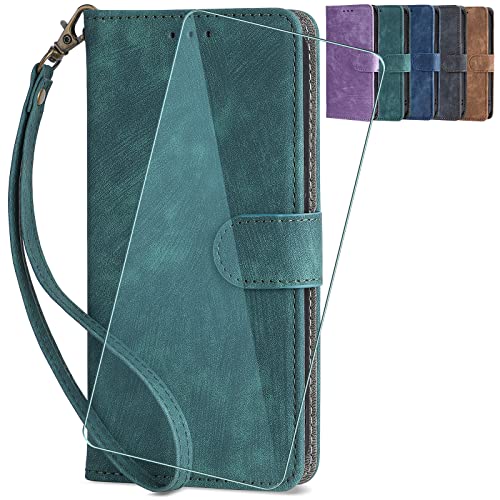 CAXKJE Lederhülle + Gehärtetes Schutzfolie für Redmi Note 14 Pro 5G,Leder Flip Case Brieftasche Etui Schutzhülle Handyhülle,9H Gehärtetes Glas Film für Redmi Note 14 Pro 5G -FDS-Green CAXKJE Lederhülle + Gehärtetes Schutzfolie für Redmi Note 14 Pro 5G,Leder Flip Case Brieftasche Etui Schutzhülle Handyhülle,9H Gehärtetes Glas Film für Redmi Note 14 Pro 5G -FDS-Green von CAXKJE