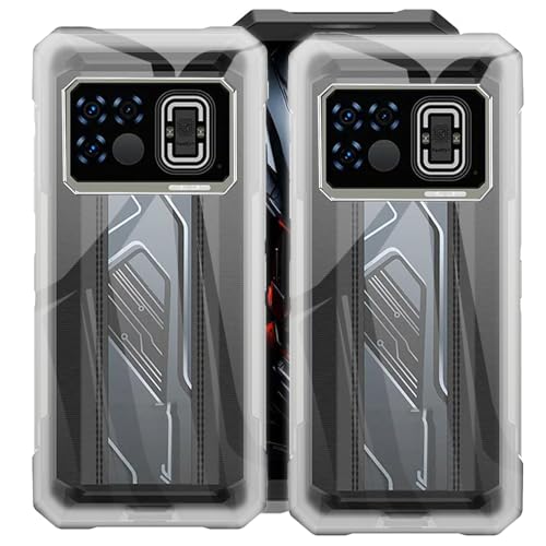 CAXKJE Silikon Hülle für Doogee Fire 6 Max (6.72 Zoll),2 Pack Transparent Handyhülle TPU Weiche Ultra dünne Schutzhülle,Stoßfest Bumper Case - Transparent von CAXKJE