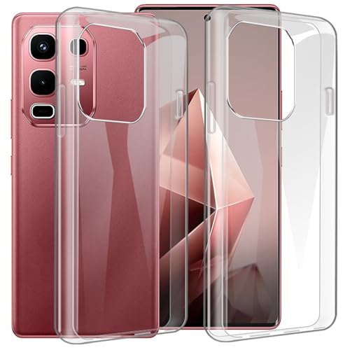 CAXKJE Silikon Hülle für Infinix Note 50 4G (6.78 Zoll),2 Pack Transparent Handyhülle TPU Weiche Ultra dünne Schutzhülle,Stoßfest Bumper Case - Transparent von CAXKJE