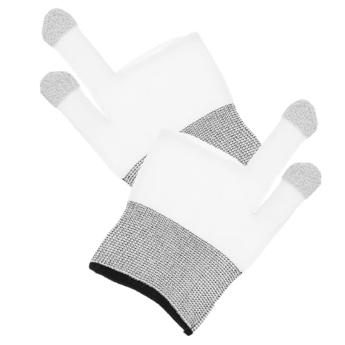 CAXUSD 1 Paar Gaming-Hülle Mobile Gaming-Fingerhüllen Fingerhülle zum Spielen Gaming-Handschuh Fingerärmel Handschuhe Fingerhülse Gamer-Handschuh Handy Fingerbett Daumen Ärmel Nylon von CAXUSD