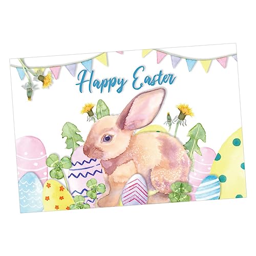 CAXUSD 1 Stück Osterfototuch Easter Decoration Hasenhintergrundbanner Kaninchen-Wandkunstdekor Hase Hintergrundkulisse Karikatur osterwand Hintergrund Eier häschen Hintergrund Vinyl CAXUSD 1 Stück Osterfototuch Easter Decoration Hasenhintergrundbanner Kaninchen-Wandkunstdekor Hase Hintergrundkulisse Karikatur osterwand Hintergrund Eier häschen Hintergrund Vinyl von CAXUSD