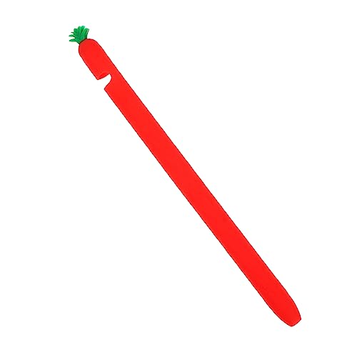 CAXUSD 1 Stück Stiftetui Stiftetui Touchscreen Stift Fallender Stift Stifthülle Stifthülle Cartoon Stifthülle Stiftkappe Stifthalter Stiftkappe Rot von CAXUSD