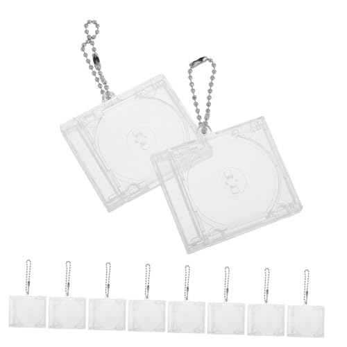 CAXUSD 10 Stück Kreativer Mini CD Anhänger Einzigartiger Mini CD Halter Kleiner CD Schlüsselanhänger Transparenter Mini CD Schlüsselanhänger Hängender Kleiner CD Schlüsselanhänger Mini CAXUSD 10 Stück Kreativer Mini CD Anhänger Einzigartiger Mini CD Halter Kleiner CD Schlüsselanhänger Transparenter Mini CD Schlüsselanhänger Hängender Kleiner CD Schlüsselanhänger Mini von CAXUSD
