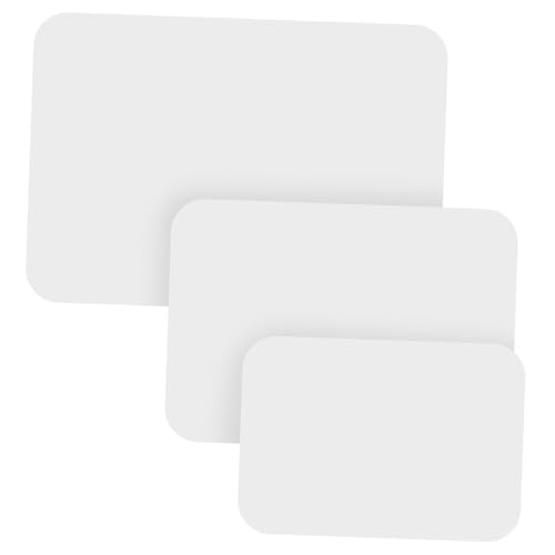 CAXUSD 3 Stück Löschbares Whiteboard Zeichnung Doppelt Löschbar Trocken Löschen Einseitig Schreiben Kleine Trocken Abwischbare Tafel Wohnheim Student Liste Erste Weiß Planke Mdf Weiß von CAXUSD