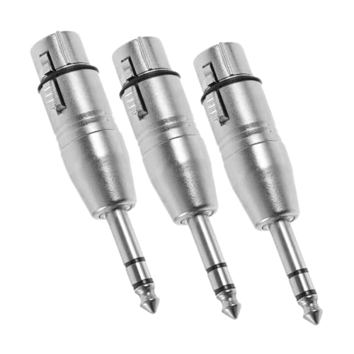 CAXUSD 3Stücke Audio Adapter Xlr Stereo Audio Adapter für Mikrofone Instrumente für Bühnenanwendungen von CAXUSD