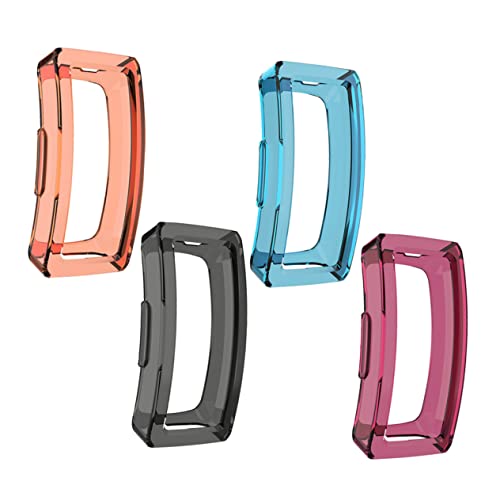 CAXUSD 4 Stück HR TPU Uhrengehäuse Schutzhülle Modedesign Kratzfest Leicht Zufällige Farbe von CAXUSD