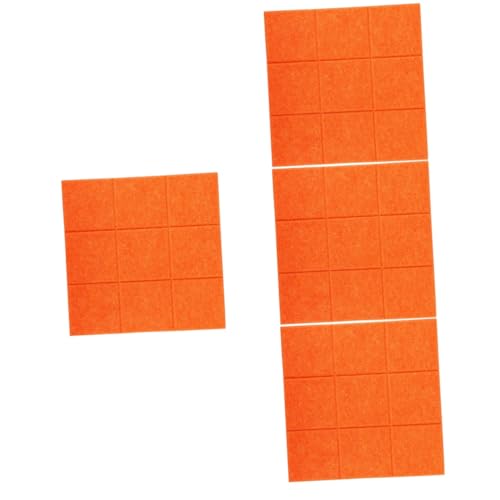 CAXUSD 4 Stück Wandaufkleber-Pinnwand kinder deko bürodeko message board deko für wohnzimmer Retro-Brief rosa Filzbrett Kunst Bild Filzplatte Memo-Filztafel chemische Faser Orange von CAXUSD