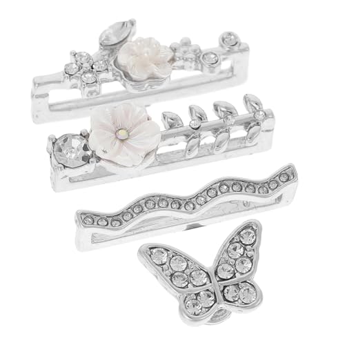 CAXUSD 4Stücke Uhrenarmband Dekorationen Charms für Armbanduhr mit Glitzer Rhinestones für Smartwatch Bänder Einfache Anwendung Langlebig Attraktiv von CAXUSD
