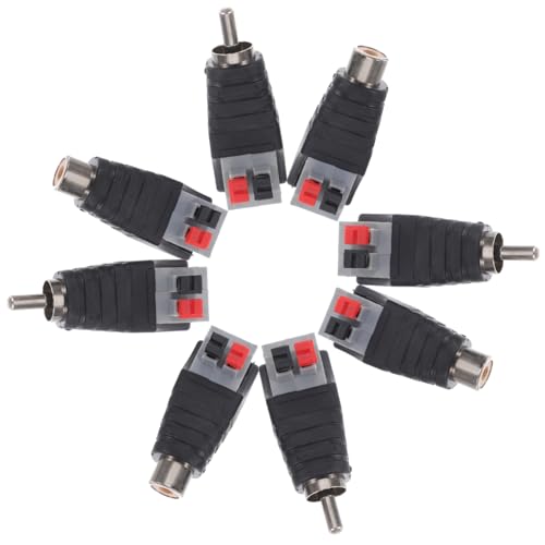 CAXUSD 8Stücke Teiliges für Audiogeräte Robuste Einfache Press Fit Installation Kompatibel mit Fernsehern Dvd Playern Langlebig Verschleißfest von CAXUSD