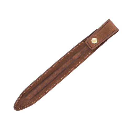 CAXUSD II-Set Kugelschreiber Bleistift Stylus-Stifthülle ledermäppchen für Handgeschriebener Stift Tasche federmäppchen schöner Halter Eingabestift-Ledertasche Echtes Leder von CAXUSD