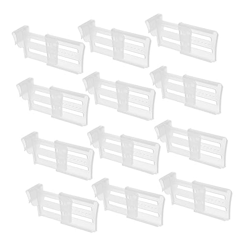 CAXUSD Kommodenschublade 12St Kühlschrank-Teiler Kühlraum-Trennwand Waschtisch Schublade Kühlschrank-Trennwand aus Kunststoff kühlschrank schublade teiler Kleinigkeiten Trennplatte Netz von CAXUSD