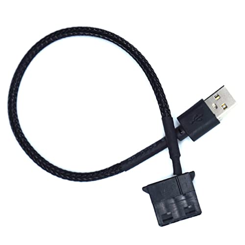 CAXUSD Pin Lüfteradapterkabel USB Adapterkabel Für PC Lüfter USB PVC Material Kompatibel Mit Verschiedenen Lüftermodellen Schwarz CAXUSD Pin Lüfteradapterkabel USB Adapterkabel Für PC Lüfter USB PVC Material Kompatibel Mit Verschiedenen Lüftermodellen Schwarz von CAXUSD