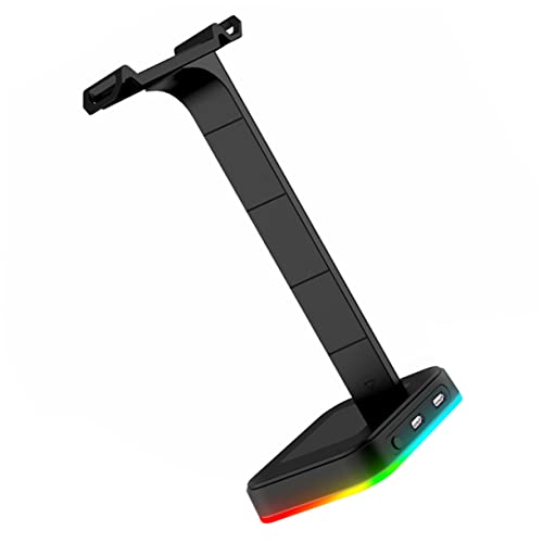 CAXUSD RGB- -Headset-Halterung USB-Ausgang Kunststoff-kopfhörer-aufbewahrungsregal Einfache Montage Display-Rack Ohr-kopfhörer von CAXUSD