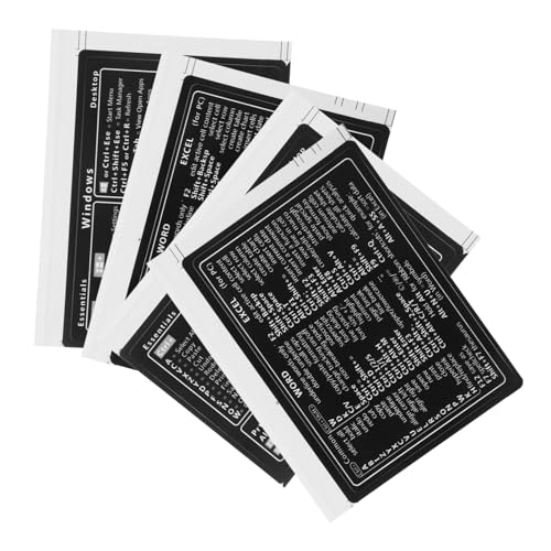 CAXUSD Stickerbögen für Computer 4er-Pack Laptop-Aufkleber Referenz-Aufkleber rückstandsfreies Vinyl für Anfänger von CAXUSD