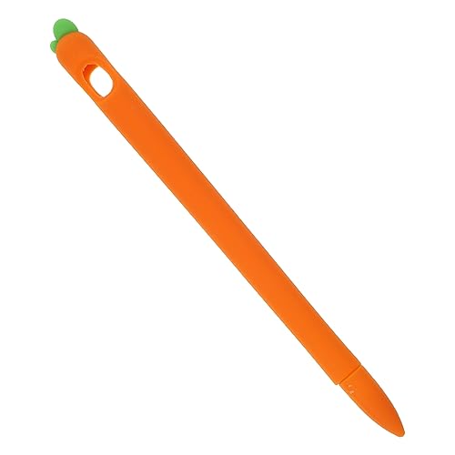 CAXUSD Stiftabdeckung Stift Schutzhülle Stifthalter aus Silikon Stylus-Stifthülle Stylus-Stift-Haut Stylus-Stiftabdeckung aus Silikon Stiftschutz Karotte Zubehör Kieselgel von CAXUSD