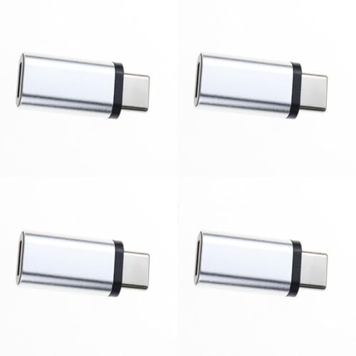 4 x 8-poliger auf USB-C-Konverter, 8-poliger auf Typ-C-Adapter für Telefon 15/16, 8-poliger Adapter, hervorragende Haltbarkeit von CAZSTYK