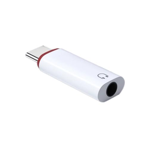 CAZSTYK Kompakter Typ-C-auf-3,5-mm-Konverter, Laptops, USB C auf AUX-Musik-Dongle für Android-Geräte, Haltbarkeit, ABS-Schale von CAZSTYK