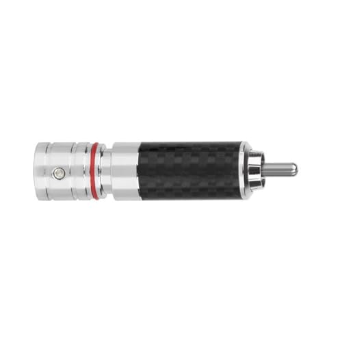 CAZSTYK Rhodinierter 1P-Stecker-Adapter, Lautsprecher, Lötkabel, Stecker, Sound-Anschlusskopf von CAZSTYK