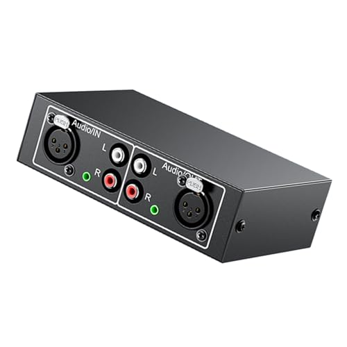 Geräuschlose HiFi-Stereo-Sound-Splitterbox, 4-in-1-Ausgang, mit Cinch-LR-Schaltern für Kopfhörer und Soundbars von CAZSTYK