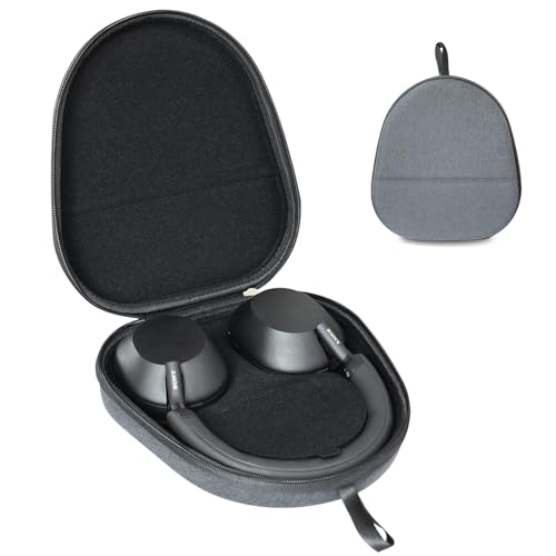 CBDYWVR Tragetasche für Sonys WH1000XM5 Headset, schützende Hartschalen-Reisetasche für Sony WH-1000XM5 kabellose Over-Ear-Kopfhörer mit Geräuschunterdrückung (grau) von CBDYWVR
