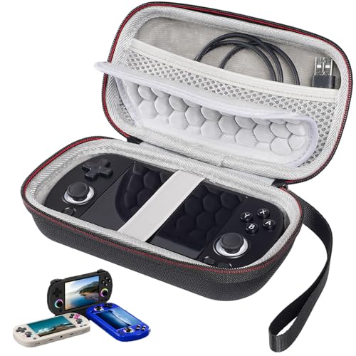 EVA-Hartschalenkoffer für RG40XXH Handheld-Spielkonsole, harte Tragetasche für RG40XX H 10,2 cm Handheld, Reise-Aufbewahrungstasche für Anbernic RG40XX H mit Netztasche, nur Hülle (RG40XXH-Grau) von CBDYWVR