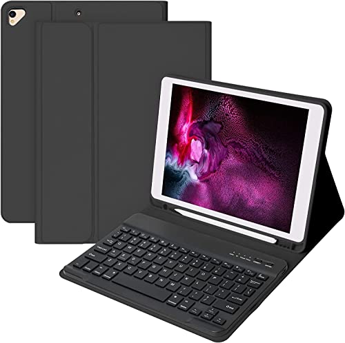 Tastaturhülle für iPad 9. 2021iPad 8. Generation 2020, Hülle für iPad 10.2 7. Generation 2019 mit kabelloser BluetoothTastatur, Abdeckung für iPad Air 3 10.5 2019iPad Pro 10.5 Zoll 201019 7 Gebaut von CC Store