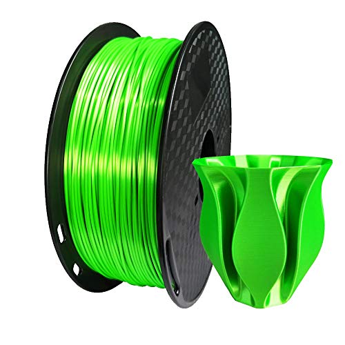 3D Druck Seide Grün PLA Filament 1.75 mm 1KG 3D Drucker Filament 3D Druck Filamente Materialien seidig glänzend CC3D Metallic Grün Farbe Filament PLA Hellgrün von CC3D