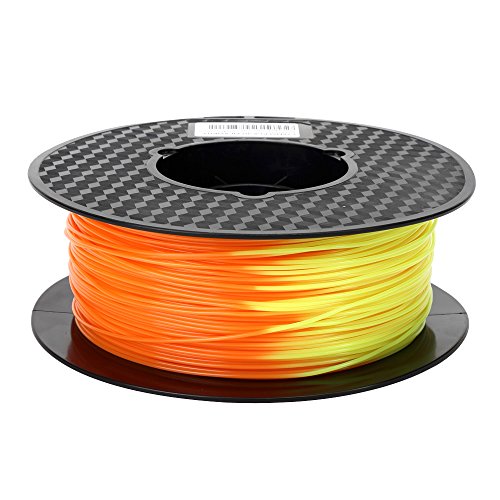 3D Drucker Orange zu Gelb Farbwechsel PLA Filament 1,75 mm 1KG 3D Druck Filament Farbwechsel PLA mit Temperatur 3D Stift Filament 3D Druckmaterial CC3D Orange to Yellow von CC3D