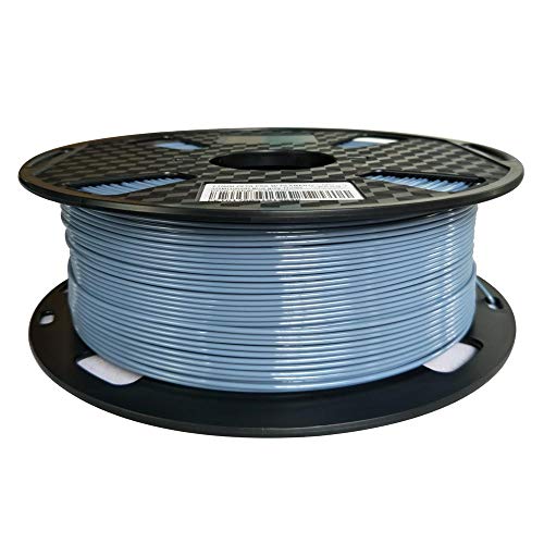 Blau Grau PETG Filament 1,75 mm 1kg grau 3D Druck Filament 1kg Spule für 3D-Drucker CC3D passend für die meisten FDM Drucker Grau Filament von CC3D