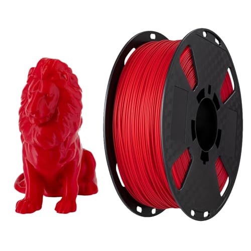 CC3D PLA Max PLA+ Kirsche Rot PLA Filament 1,75 mm 1kg 3D Drucker Filament FDM 3D Druck Material dunkelrot PLA Pro PLA Plus Filament rotes Filament (Kirschrot) von CC3D