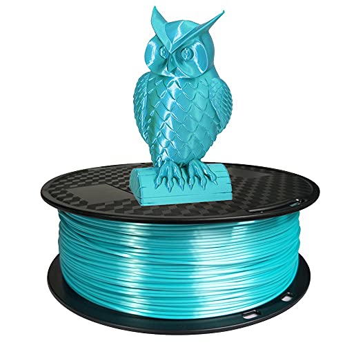 CC3D Seide PLA Filament Metall Blau 1,75 mm 1KG 3D Drucker Filament Glänzend Cyan PLA 3D Drucken Materialien Scheinen Seidig Glänzend Metallisch Metall Gold Silber Kupfer Seiden PLA Filament von CC3D
