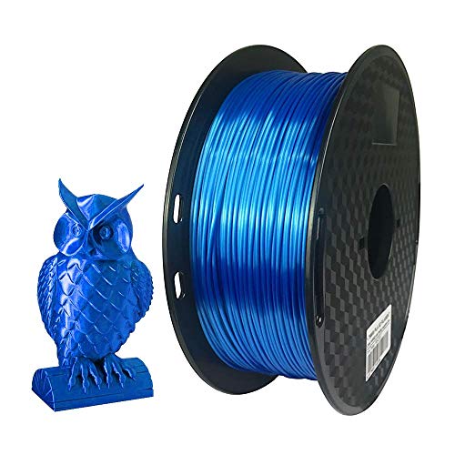 CC3D Seide Saphir Blau PLA Filament 1,75 mm 1KG 3D Drucker Filament 3D Druck materialien Seidig Glänzend Silk PLA Metall Metallisch Saphir Blau PLA Filament von CC3D