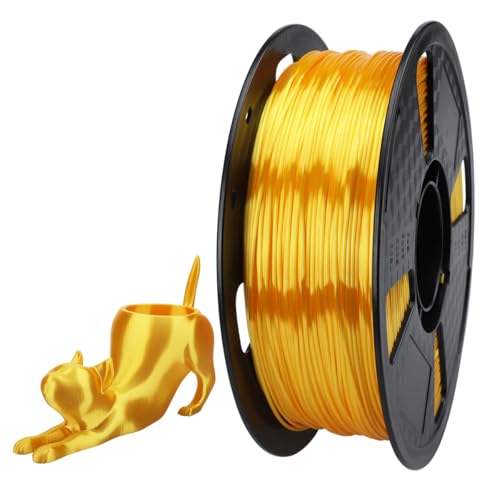 CC3D Seide TPU Filament Gold 1,75 mm 1kg 3D Druckmaterialien FDM flexibles TPU Seiden Filament für 3D-Drucker 57D TPU härter als 98A Seide TPU Filament von CC3D